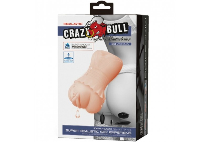 CRAZY BULL MASTURBADOR WATER SKIN VAGINA CON BALAS VIBRADORAS