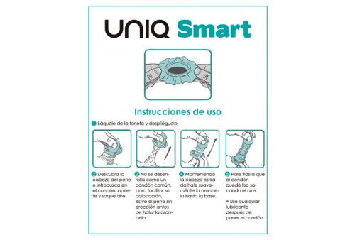 uniq smart pre erección preservativo sin latex 3uds