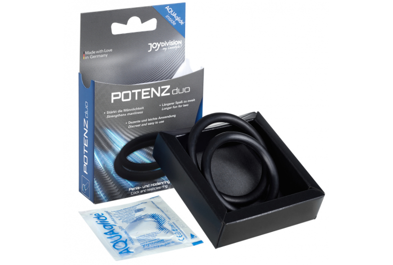 potenz duo anillos pene talla m negro