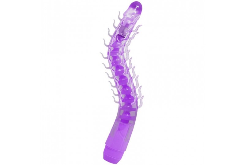 flexi vibe sensual spine bendable vibrating dildo lila 235 cm