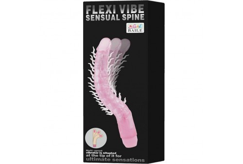 flexi vibe sensual spine bendable vibrating dildo lila 235 cm