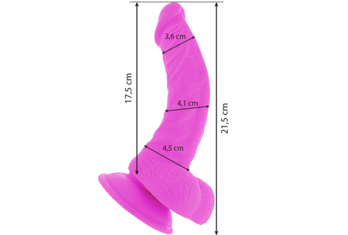 diversia dildo flexible con vibracion 215 cm lila