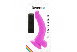 diversia dildo flexible con vibracion 215 cm lila