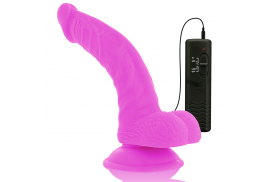 diversia dildo flexible con vibracion 215 cm lila