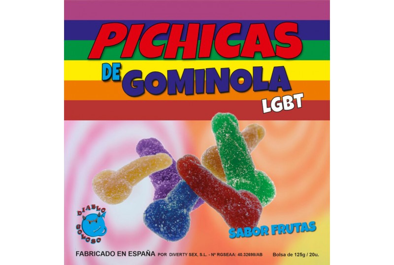 diablo picante pichitas de gominola frutas con azucar lgbt