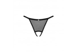 obsessive celia noir crotchless tanga xs s