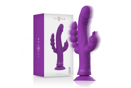 intense casanova vibrador rabbit silicona triple motor morado