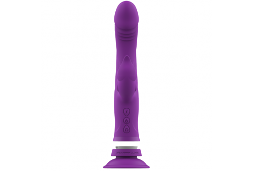 intense casanova vibrador rabbit silicona triple motor morado