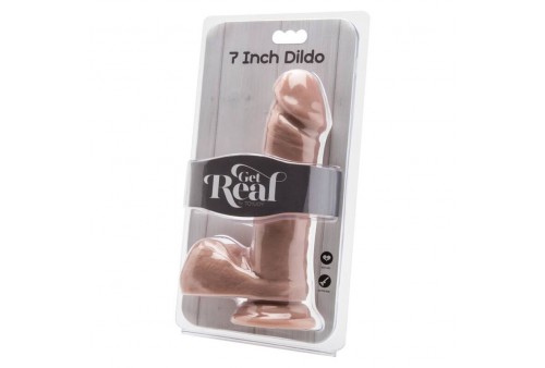 get real dildo 18 cm con testiculos natural