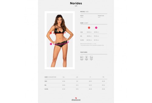 obsessive norides set dos piezas xs s