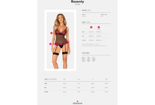 obsessive rosenty corset xs s