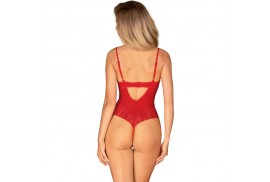 obsessive ingridia crotchless teddy rojo xs s