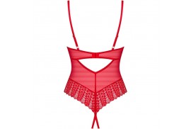 obsessive ingridia crotchless teddy rojo xs s