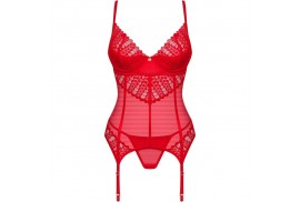 obsessive ingridia corset tanga rojo xs s