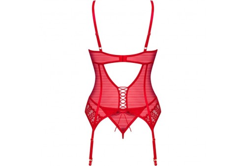 obsessive ingridia corset tanga rojo xs s