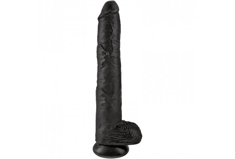 king cock pene realistico con testiculos 305 cm negro