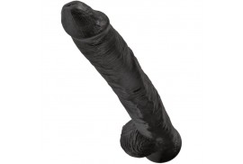 king cock pene realistico con testiculos 305 cm negro