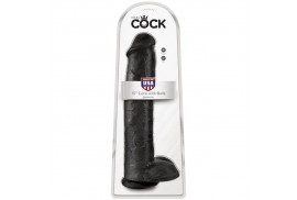 king cock pene realistico con testiculos 342 cm negro