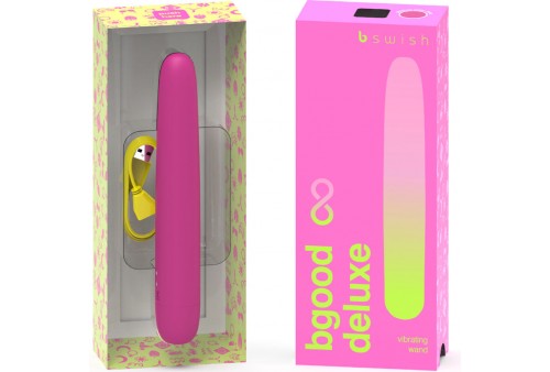 b swish bgood infinite deluxe vibrador recargable silicona rosa