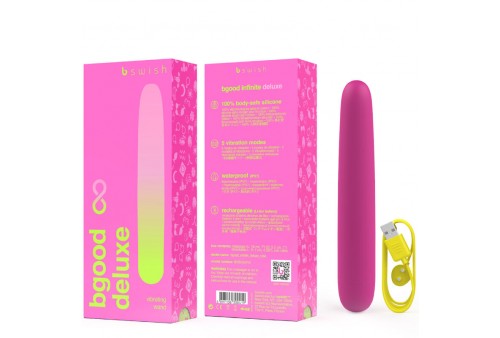 b swish bgood infinite deluxe vibrador recargable silicona rosa