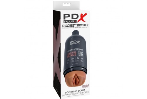 pdx plus masturbador stroker diseño discreto de bote champu soothing scrub caramelo