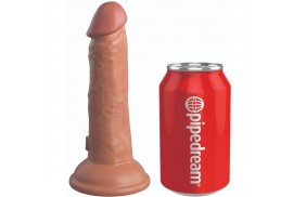 king cock elite dildo realistico vibrador silicona 152 cm caramelo