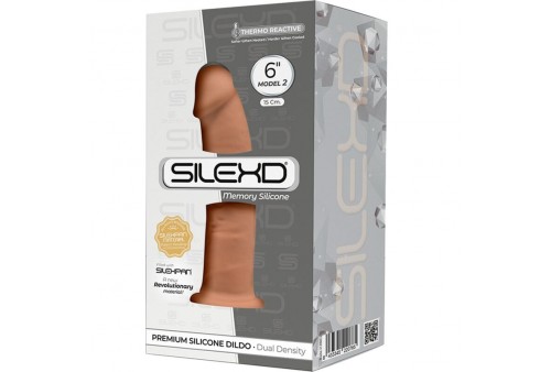 silexd modelo 2 pene realistico silicona premium silexpan caramelo 15 cm