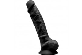 silexd modelo 1 pene realistico silicona premium silexpan negro 20 cm