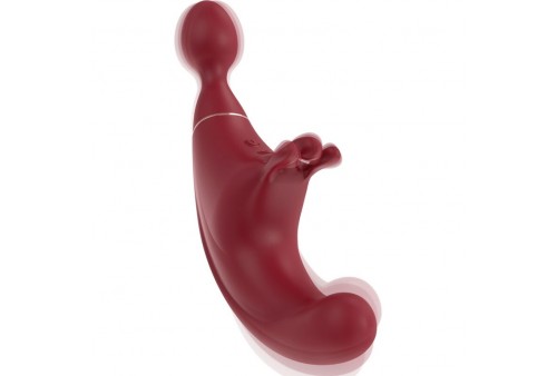 adrien lastic fusion triple estimulador clitoris g spot rojo