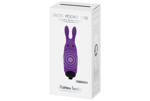 adrien lastic lastic pocket vibrador de bolsillo conejo violeta