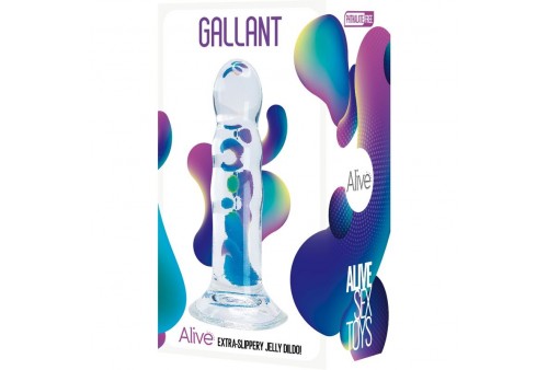 alive gallant pene realistico transparente 14 cm