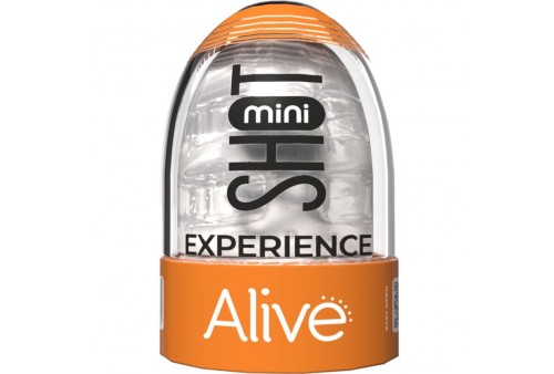 alive shot experience mini masturbador transparente