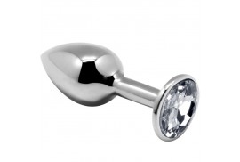 alive anal pleasure mini plug metal blanco talla l