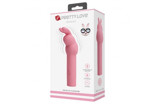 pretty love vibrador de silicona conejo rosa gerardo