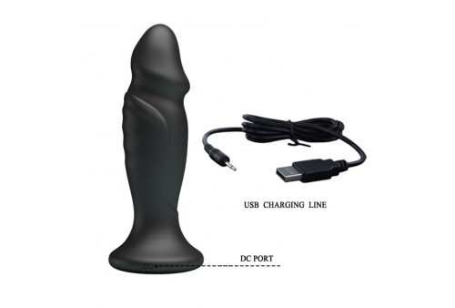 mr play plug anal con vibracion negro control remoto