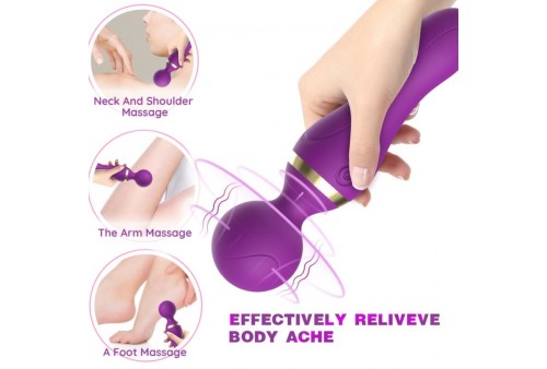 armony freeza masajeador vibrador cabeza flexible violeta