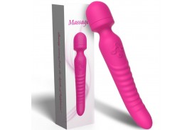 armony mission masajeador vibrador efecto calor fucsia