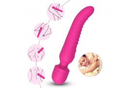 armony mission masajeador vibrador efecto calor fucsia