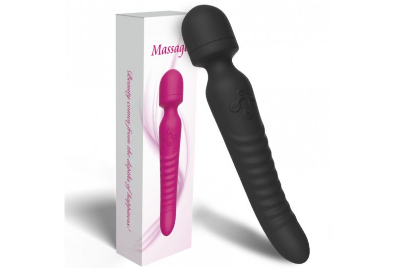 armony mission masajeador vibrador efecto calor negro