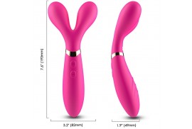 armony y wand masajeador vibrador cabeza doble fucsia