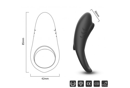 armony shark anillo vibrador parejas control remoto negro