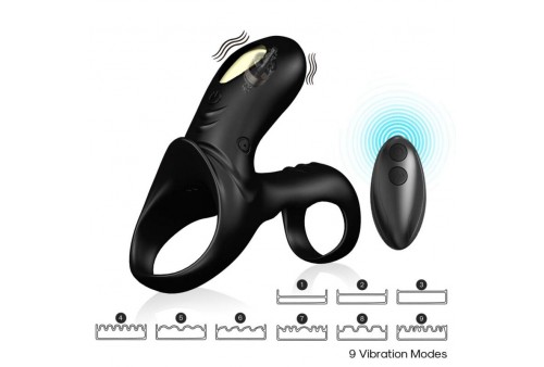 armony ranger anillo doble vibrador pareja negro