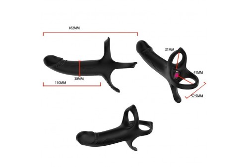 armony dildo con anillo vibrador control remoto negro