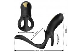 armony joy jumper anillo vibrador parejas plug anal negro