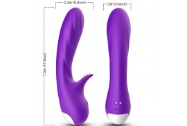 armony romance vibrador con estimulador violeta