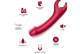 armony prince dildo vibrador rotador rojo