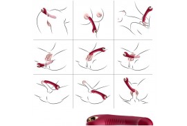 armony prince dildo vibrador rotador rojo