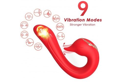 armony delfin vibrador multiposicion efecto calor rojo