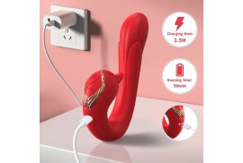 armony delfin vibrador multiposicion efecto calor rojo