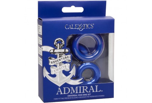 admiral set 3 anillos para pene azul